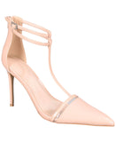 AAJ By Aminah Yvonne Ankle Strap Pointed-Toe Stiletto Heels Tan Brown 8.5M