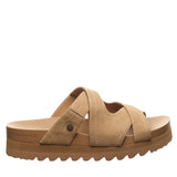 Bearpaw Crux Platform Slide Sandals 1009137019 Iced Coffee Brown 9M