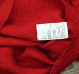 Charter Club Womens Luxury Embellished Crewneck Cashmere Sweater Polish Red L