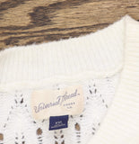 Universal Thread Womens Sweater Crochet Vest 94429888 Cream Off White XXL