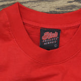 Elvis Mens  Presley's Memphis Embroidered T-Shirt Red L