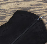 INC International Concepts Womens Secia Western Booties Black Microsuede 10M