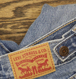 Levi's Womens Cinch Barrel Jeans Denim Zip Fly 94417206 Let Love in Blue 27X31