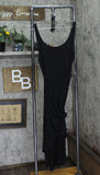 And Now This Womens Plus Sleeveless Knit Wrap Midi Dress MMD020822P Black 2X