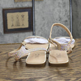 Inc International Concepts Women's Persida Flat Sandals Crystal Brown 7.5M
