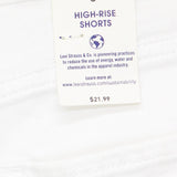 DENIZEN from Levi's Women's High-Rise Jean Shorts 78175972 White 6