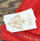 Becca Delilah Halter Aztec Bikini Swim Top 613157 Fire Red Multi D