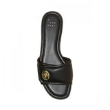 A New Day Womens Audrey Slide Sandals 89998708 Black 7.5M