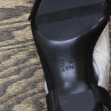 Naturalizer Women Bristol Ankle Strap Chunky Block Heel Sandal Black Smooth 8.5W