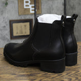 Sugar Women's Kelce Mid Calf Chunky Heel Boots SGR-KELCE Kelce Black / Gold 9M