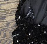 Bardot Womens Strapless Sleeveless Eleni Sequined Mini Dress Black S (US 4)