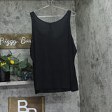LA Pop Art Womens Word Art "Pug Life" Flowy Tank Top Black 2XL