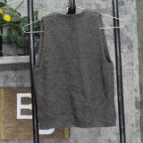 Universal Thread Button-Front Knit V-Neck Sweater Vest 94429995 Brown XS