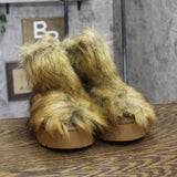 A New Day Womens Terra Boots Faux Fur Fuzzy 94715795 Brown 7M