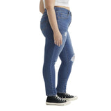 Levis Womens Plus Size 721 High Rise Skinny Jeans Straight Through Blue 24W