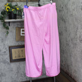 Joylab Low-Rise Satin Tear Away Track Pants 94628900 Pink / Neon Pink XL