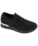 Kenneth Cole Reaction Womens Cameron Jewel Jogger Sneaker RLF1001SX Black 9M