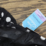 Swim Solutions Control V-Neck Polka Dot Tankini Swim Top Vintage Dotty Black 24W