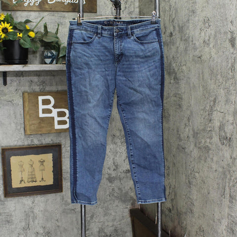 G By Giuliana G-Sculpt Womens 10 Ankle Jean 693797 Santa Monica Wash 12P