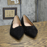 Journee Collection Winslo Womens Pointed Flats WINSLO-BLK Black 10M