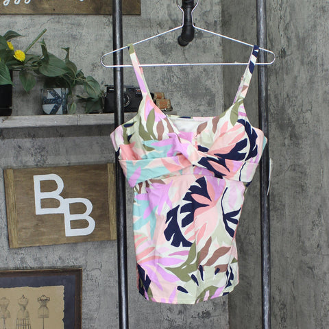 Raisins Womens Trendy Plus Size Aries Tankini Swim Top P840640 Pink Multi 16W