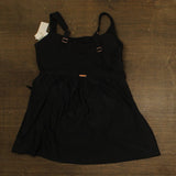 Raisins Calabria Side-Tie Swimdress One Piece Swimsuit N840087 Black 16W