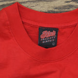 Elvis Mens  Presley's Memphis Embroidered T-Shirt Red L