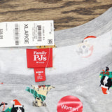 Family Pajamas Women's Holiday Dogs & Cats Family Pajama Set Gray XL