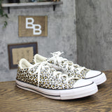 Converse Street Low Top Lace Sneakers Cheetah Brown Multi Womens 12 / Mens 10