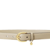Lauren Ralph Lauren Womens Charm Crosshatch Leather Belt Birch Tan Brown L