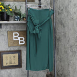 Good Guys Womens Woven Belted Wrap Skirt 16604f1a7da65c Green See Measurements