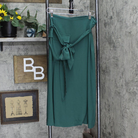 Good Guys Womens Woven Belted Wrap Skirt 16604f1a7da65c Green See Measurements