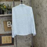 A New Day Womens Long Sleeve Satin Tie Blouse 93013919 Light Blue L