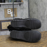Journee Collection Jester-01 Faux Suede Buckle Flat Boots Black 6M