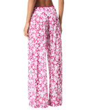 Michael Michael Kors Print Cover Up Pants Mesh Bright Wild Berry Pink XS/S