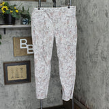 DG2 Womens Reversible Twill Pull On Skinny Jeans 728979 Gray Floral 1X Tall