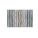 Home Weavers Collection Rectangle Striped Bathroom Rug Mat Green Multi 17 x 24