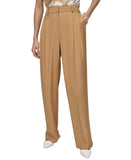DKNY Womens High-Rise Sueded Side Pocket Canvas Pants UE5P8047 Whiskey Brown 12