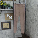 G By Giuliana Womens Jet Set Legging with Side Stripe 681846 Mocha Brown M