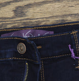 Gloria Vanderbilt Classic High-Rise Tapered Jeans Rinse Noir Blue 8 Long