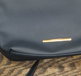 Rosetti Faux Leather Adjustable Crossbody Shoulder Purse Dark Blue One Size