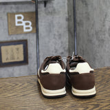 Universal Thread Womens Skyler Jogger Sneakers Double Laces Brown / White 7