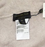 Charter Club Womens 100% Cashmere Cuffed Beanie Pearl Taupe Heather Brown