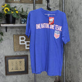 United States Soccer Federation  USA Short Sleeve Slogan T-Shirt Blue XL
