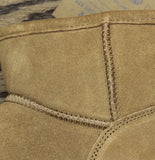 Bearpaw Alyssa Suede Water-Repellent Wool-Lined Ankle Boots Hickory Brown 10M