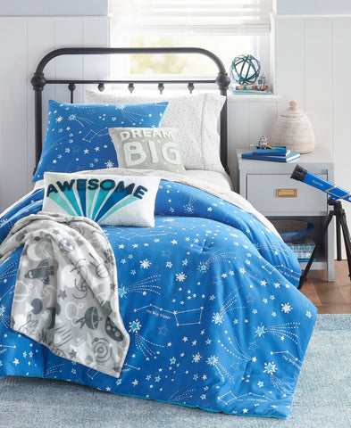 Charter Club Boys Starry Sky 2-Piece Comforter Set Blue Multi Twin / Twin XL