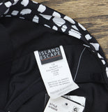 Island Escape Womens Capetown Underwire Tankini Swim Top Black / White 12