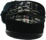 Charter Club Damask Dorenda Suede Cozy Moccasin Slippers Navy Boucle Blue 8M