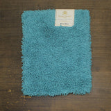 Knightsbridge Melbourne 220 GSF Non Skid Back Bath Rug Aqua Marine Blue 21x34