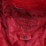 Jou Jou Juniors Womens Faux-Fur Jacket 167c86617231f3 Red XL